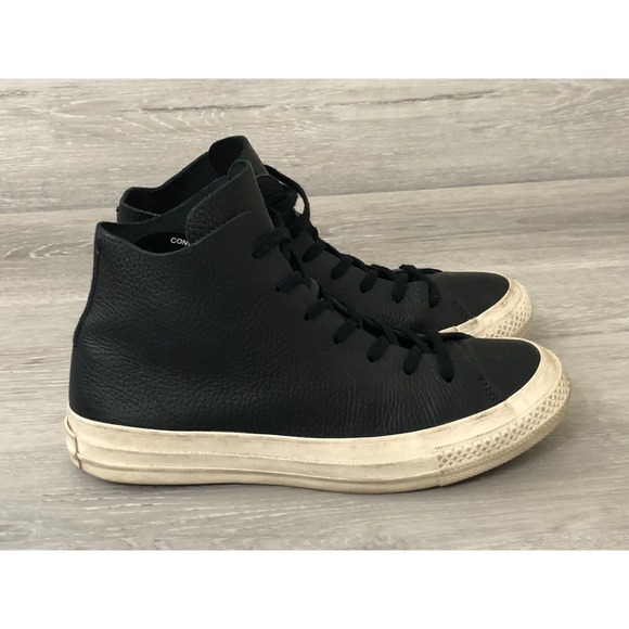 Converse Shoes - Converse Chuck Taylor All Star Women's Sneaker‎ Black Leather High 7.5 Casual